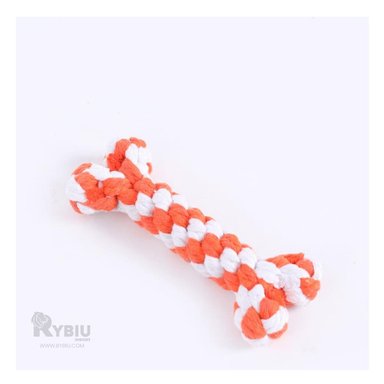 HUESO ALGODÓN PERROS RYBIU DIVERTIDO NARANJA + ENVOLTORIO REGALO