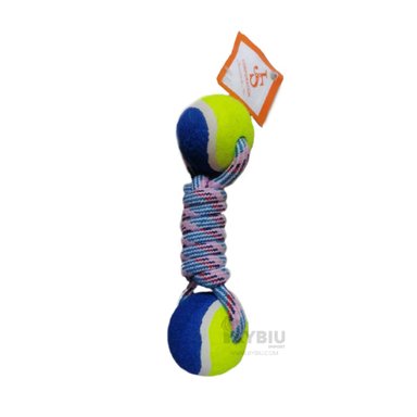 JUGUETE ALGODÓN MASCOTA RYBIU RESISTENTE EN AMARILLO + PAPEL REGALO