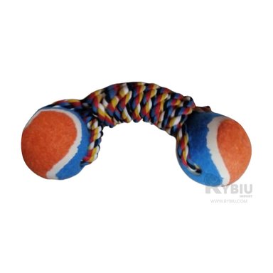 PELOTA ALGODÓN PERRO RYBIU NARANJA + ENVOLTORIO REGALO