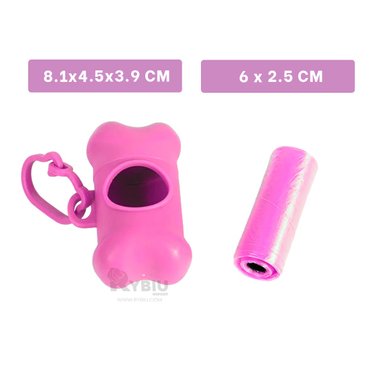 SET PERROS GATOS RYBIU MA29659 CONJUNTO RECIPIENTES ROSADO + REGALO LIGAS PEINAR