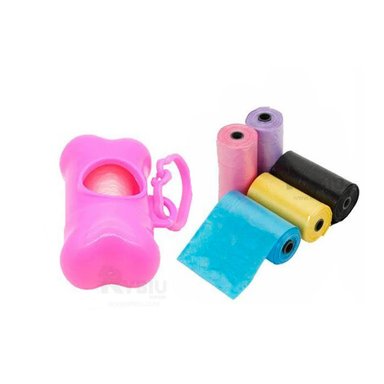 SET PERROS GATOS RYBIU MA29659 CONJUNTO UTIL E HIGIENICO PET ROSADO + BANDERITAS ADHESIVAS