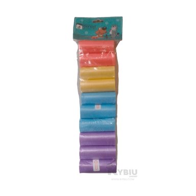 KIT BOLSAS PERROS GATOS RYBIU MA29657 HIGIENICO TRANSPORTABLE MULTICOLOR + GIFT STICKERS