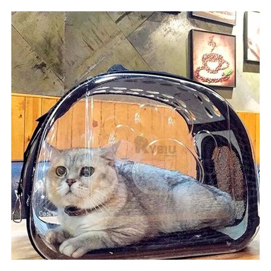 TRANSPORTADOR RYBIU JAULA DE TRANSPOTE DE GATO PLOMO + REGALO LIGAS PARA PEINAR