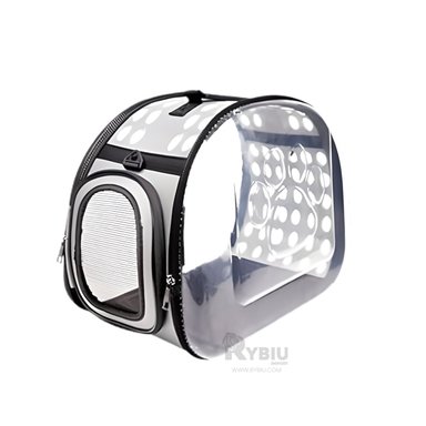 TRANSPORTADOR RYBIU MALETIN RESISTENTE DE PERRO Y GATO PLOMO + GIFT MINIAGENDA