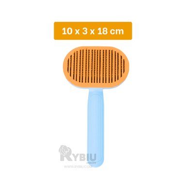 PEINE GATOS RYBIU MA29961 HERRAMIENTA PET CELESTE + REGALO LIGAS PEINAR