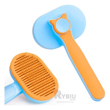 PEINE GATOS RYBIU MA29961 CELESTE + ENVOLTORIO REGALO