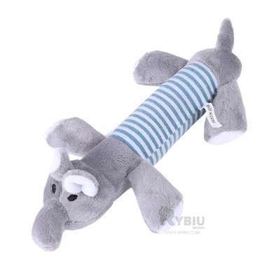 JUGUETE PERROS RYBIU SUAVE Y CHILLON PLOMO + PAPEL REGALO - 4