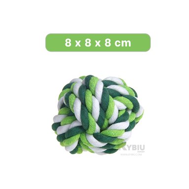 ACCESORIO ALGODON PERROS RYBIU EN VERDE + REGALO LIGAS PEINAR