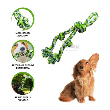 ACCESORIO ALGODON PERROS RYBIU CANINOS VERDE + STICKERS