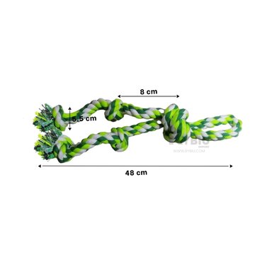 MORDEDOR ALGODON PERROS RYBIU DIVERTIDO EN VERDE + LIGAS REGALO