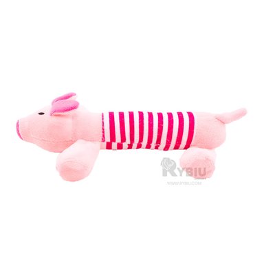 PELUCHE PERROS RYBIU RESISTENTE CHANCHO ROSADO Y FUCSIA + AGENDITA