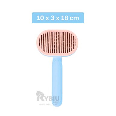 CEPILLO RYBIU MA29962 HERRAMIENTA ACERO CELESTE + REGALO LIGAS PEINAR