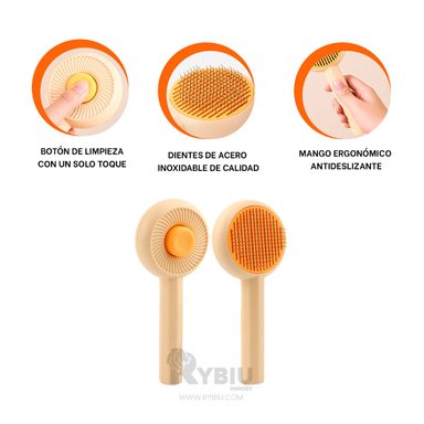 HERRAMIENTA ASEO RYBIU MA29959 Y MASAJE PET NARANJA + POST-IT ADHESIVOS