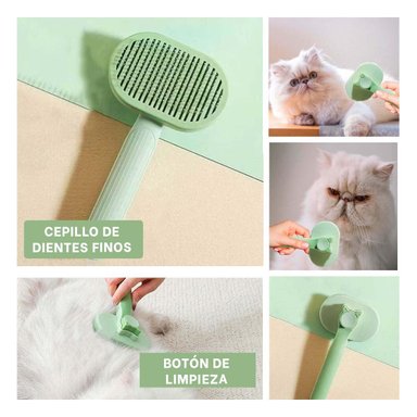 PEINETA RYBIU MA29963 LIMPIAR PELO GATO VERDE + POST-IT ADHESIVOS - 5