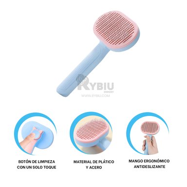 CEPILLO RYBIU MA29962 HERRAMIENTA ASEO Y MASAJE EN CELESTE + POST-IT ADHESIVOS
