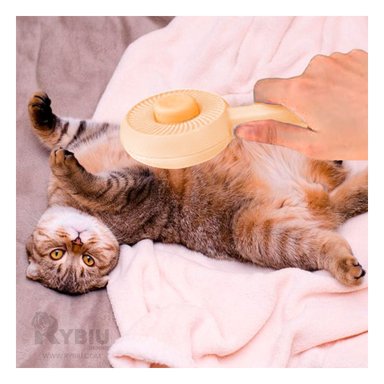 PEINE RYBIU MA29959 ACERO MASCOTAS NARANJA + MINIAGENDA