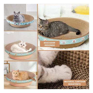 CAMA GATOS RYBIU MODERNA EN MARRON + LIGAS REGALO - 5