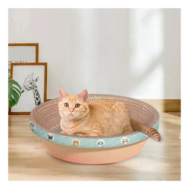 CAMA GATOS RYBIU MODERNA MARRON + LIGAS REGALO - 2