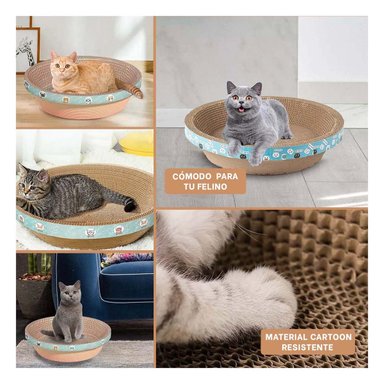 CAMA GATOS RYBIU MODERNA MARRON + LIGAS REGALO - 5