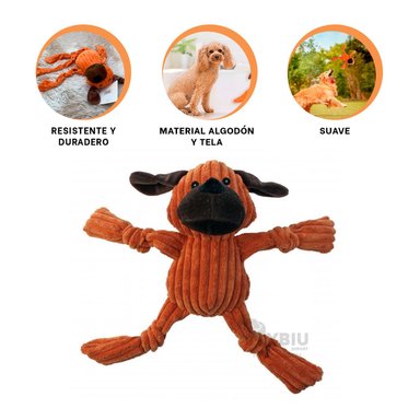 MUÑECO PERROS Y GATOS RYBIU ENTRETENIDO NARANJA + BANDERITAS ADHESIVAS