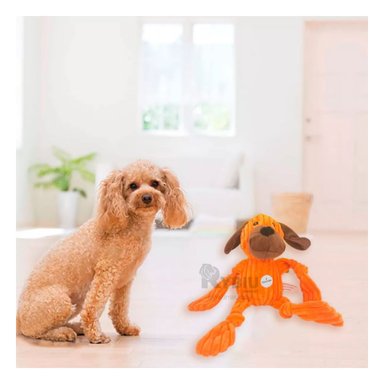 JUGUETE PERROS Y GATOS RYBIU DURADERO Y RESISTENTE EN NARANJA + GIFT MINIAGENDA