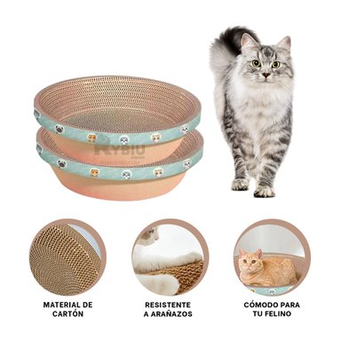 DESGARRADOR GATOS RYBIU GATUNO Y EFICAZ MARRON + REGALO AGENDITA