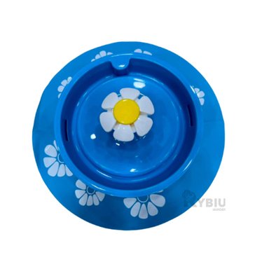 CASCADA PERRO Y GATO MA30043 RYBIU CON FORMA FLOR CELESTE + REGALO AGENDITA