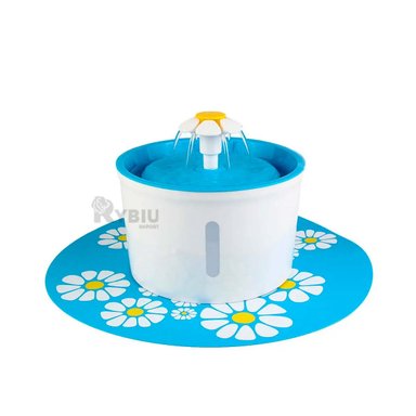 FUENTE AGUA PERRO Y GATO MA30043 RYBIU CON ALZOMBRA CELESTE + PAPEL REGALO