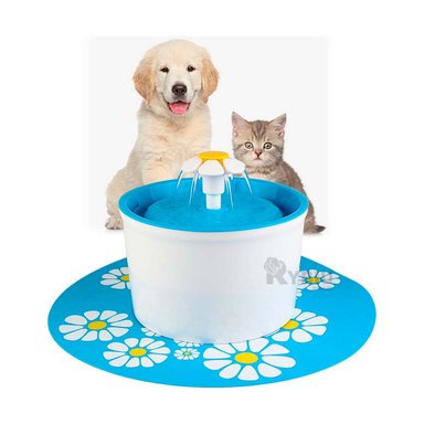 CASCADA PERRO Y GATO MA30043 RYBIU PERFECTA ANIMALES CELESTE + GIFT MINIAGENDA