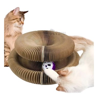 CAMA GATOS RYBIU PORTATIL CON DISEÑO ATRACTIVO MARRON + REGALO AGENDITA - 4