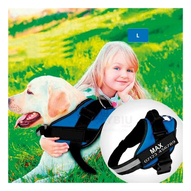 PECHERA PERROS MA30958 RYBIU CANINA AZUL + REGALO LIGAS PEINAR
