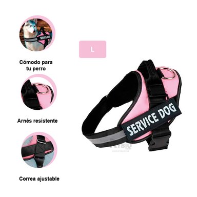 CORREA PERROS MA30961 RYBIU PASEO L ROSADO + ENVOLTORIO REGALO