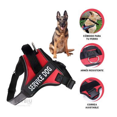 ARNÉS PERROS MA30963 RYBIU SIMPLE GUARDAR TALLA L ROJO + PAPEL REGALO