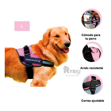 CORREA PERROS MA30961 RYBIU COMODA Y FUNCIONAL L ROSADO + REGALO AGENDITA