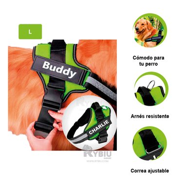 CORREA PERROS MA30962 RYBIU COMODA Y FUNCIONAL L VERDE + REGALO AGENDITA