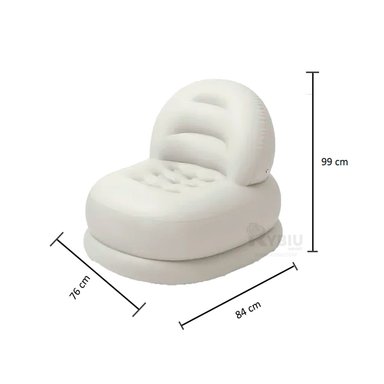 SILLON RYBIU 68592NP BLANCO PARA AREA RELAJACION REGALO AGENDITA