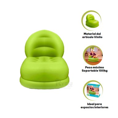 SOFA RYBIU 68592NP DISEÑO COMODO VERDE + PAPEL REGALO