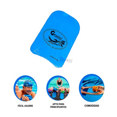 PLANCHA PORTATIL PARA NATACION COLOR AZUL Y+REGALO AGENDITA