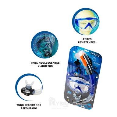 SET NATACIÓN RYBIU 55962 IDEAL FIESTAS EL AGUA AZUL + PAPEL REGALO