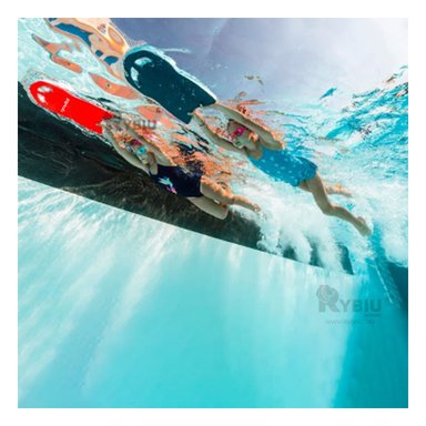 JUEGO DE PISCINA RYBIU ST-23 ROJO PLANCHA APTA NADAR + REGALO LIGAS PEINAR - 4