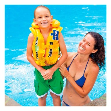 SALVAVIDAS RYBIU 58660EU VINILO AMARILLO PILETA + ENVOLTORIO REGALO