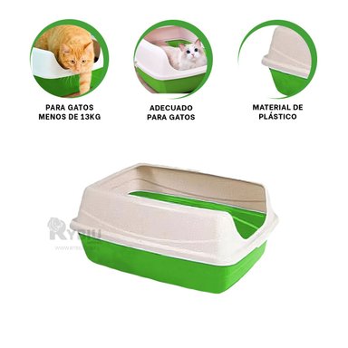 ARENERO GATOS RYBIU MA30933 LA CASA VERDE + PAPEL REGALO