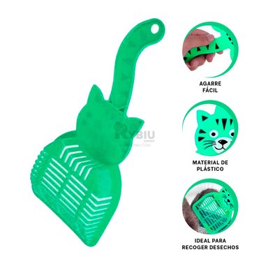 RECOGEDOR PERROS GATOS RYBIU MA31206 DINAMICO VERDE + BANDERITAS ADHESIVAS