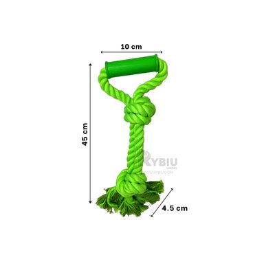 CUERDA ALGODÓN PERROS RYBIU DISEÑADA VERDE LIMON + MINIAGENDA