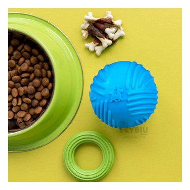 BALON PERROS RYBIU PRACTICO CELESTE + REGALO LIGAS PEINAR