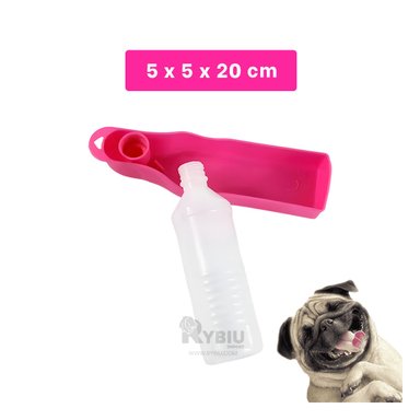 BOTELLA PERRO MA31013 RYBIU MASCOTA ROSADO + LIGAS REGALO