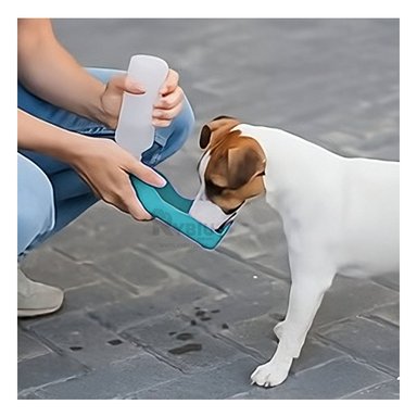 BEBEDERO PERRO MA31011 RYBIU PORTATIL MASCOTAS ENROSCABLE CELESTE