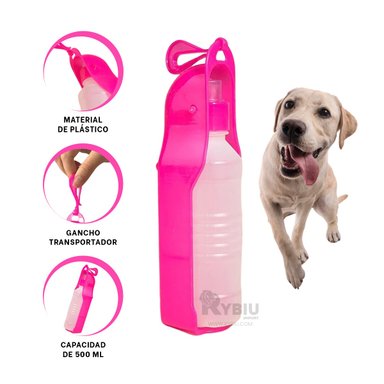 BOTELLA PERRO MA31013 RYBIU PASEO ROSADO + POST-IT ADHESIVOS