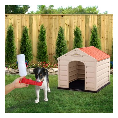 BEBEDERO PERRO MA31012 RYBIU CANINO CON BANDEJA EXTRAIBLE ROJO + STICKERS