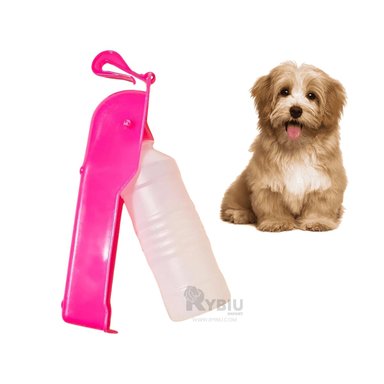 TOMATODO PERRO MA31013 RYBIU PET CON BANDEJA ROSADO + ENVOLTORIO REGALO